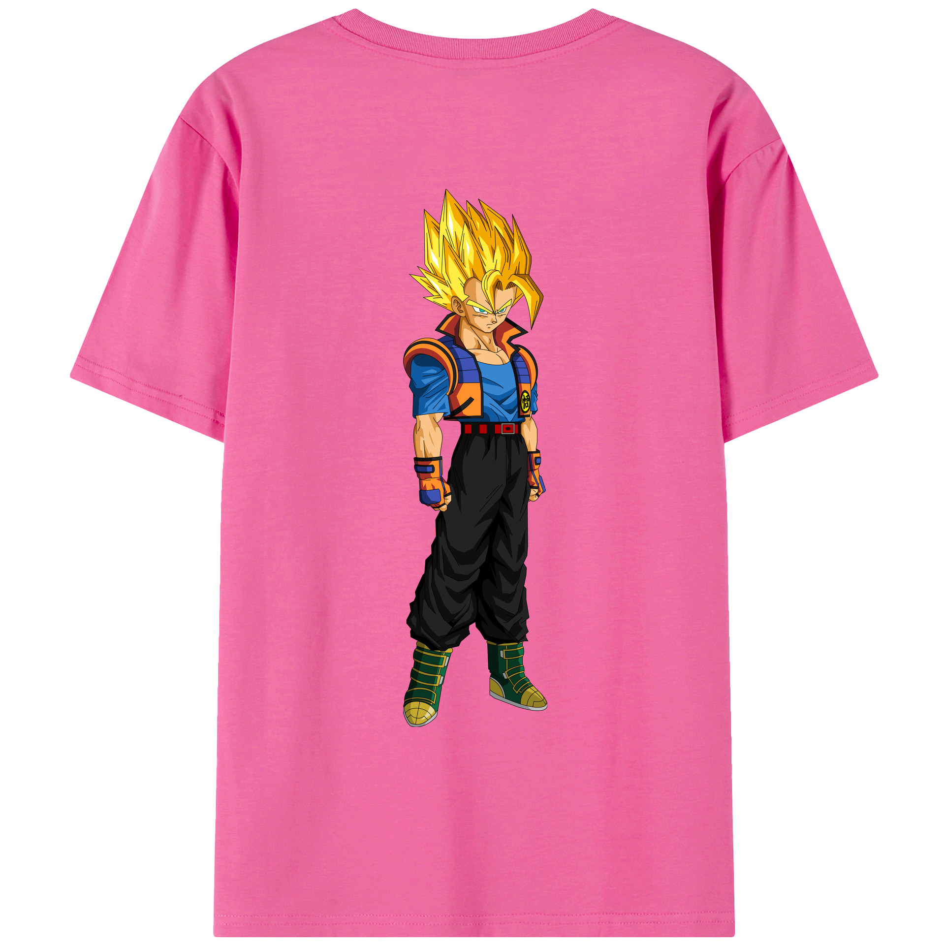 （画像用） ドラゴンボール ベジータ四世（Bejīta Yonsei）DRAGON BALL Vegeta IV レディース半袖Tシャツ(バックプリント)